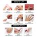YoYoee Gradient Acrylic Square Fake Nails - Medium Length Full Cover Amber False Nails (24Pcs) - Buy Online on GoSupps.com