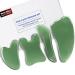 Guasha Massage Tool, 4 Pcs Gua Sha Facial Tool, Guasha Board for SPA Acupuncture Therapy Trigger Point Treatment, Gua Sha Scraping Massage Tool Green