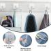 Riisoyu Nail Brush Set - 2 Durable ABS Hand Brushes & Glue Hooks for Clean Cuticles Fingernails and Bathroom Sink - Gray & Blue - Buy Online on GoSupps.com