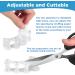 Toe Separators for Bunions & Hammertoes - Adjustable Toe Straighteners Pain Relief & Spacers for Men & Women - 1 Pair (Clear - Buy Online on GoSupps.com