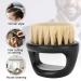 Premium Beard Brush for Men - 3 Styles | Black Handle & White Bristles | Ultimate Beard Care Solution - Buy Online on GoSupps.com