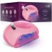 BELLANAILS Professional LED Gel Nail Lamp for Home or Salon Use Gel Nail Polish Dryer 3X Faster Than Traditional UV Nail Lamp Nail Dryer Curing Lamps 4 Time Presets 120 W (Pink)