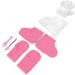 Paraffin Hand and Foot Gloves Wax Liners for Hands and Feet Pink Paraffin Flannel Disposable Keep Warm Gloves Wax Mitts Foot Set - Buy Online on GoSupps.com
