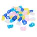 120 Pcs Silicone Finger Cots Caps Finger Protector Covers Toe Protectors Sturdy Finger Protectors Supplies Thumb Cover for Cutting Non- Slip Finger Pads Heel Protector