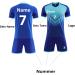 Personalized Football Jersey Set - Custom Name Number & Team Logo | Colorful Blue T-Shirt & Shorts for Kids & Men - Buy Online on GoSupps.com