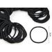 300 Pieces Black Hair Ties - Elastic Headbands for Thick Curly Hair | Ponytail Holders & Hair Accessories for Women & Girls - Buy Online on GoSupps.com