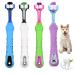 4 Packs Dog Toothbrush Triple Head Dog Toothbrush Kit Multi-Angle Dog Teeth Cleaning Brushes for Pet Dental Care Removing Bad Breath Tartar for Dog Clearing Mouth