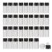 EnsLZ 50 pieces 3 ml mini empty frosted glass bottles for essential oils drinking bottles Sample bottles container with opening reducing pieces for trips (3 ml)