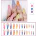 24pcs Rainbow Press On Nails Long Ballerina False Nails Full Cover Coffin Fake Nails Stick On Nails Neon Tip French Manicure Artificial Nails Acrylic Nails Stick On Nail False Tips for - Buy Online on GoSupps.com