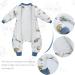 100% Cotton Baby Sleep Sack with Legs, Detachable Sleeves, 2-Way Zipper & Buttons - Magic Cloud M, 2-3 Years - Buy Online on GoSupps.com