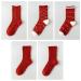 Chinese New Year Red Socks Cute and Comfortable Autumn and Winter Women's Cotton Socks Best New Year Gift Zodiac Socks (Color : Red Size : 34-39) 34-39 Red