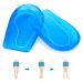O/x Type Leg orthopedic insoles soft gel heel pillow heel support for the type O/x heel angular cushion orthopedic inserts for supination and pronation for women and men blue large