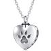 cluis Urn Necklace for Ashes Cremation Necklace Paw Print Pet Urn Heart Necklace Animal Cremation Jewelry for Ashes Memorial Keepsake Jewelry for Women Dog's Cat's Pet Ashes - Buy Online on GoSupps.com