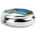 Jamaica Beach Mini Round Pill Box | 3 Compartment Travel Organizer | Portable Pill Case for Pocket & Office Use - Buy Online on GoSupps.com