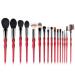 16 High-end Wool Makeup Brush Sets for Red Gourd Handle Makeup Tools As shown White-dinosaur Doodle4