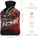 Driver Motorcycle Hot Water Bottle with Plush Cover - Hand Warmer for Adults & Kids | 26.5x15.3cm - International Shipping - Buy Online on GoSupps.com