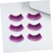 POPETPOP 9 Pairs Fake Eyelashes Dreses Purple Mascara Flash Halloween Eyelashes Clothing Magnetic Suite - Buy Online on GoSupps.com