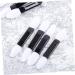 100PCS Travel Makeup Brush Set - Dual Head Eyeshadow & Lipstick Applicators - Miss Pointy M White - Buy Online on GoSupps.com