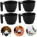 OUNONA 4pi ces Bol de M lange pour Teinture Capillaire Lot de Plastique Noir avec Poign e pour D coloration Coloration et Traitements Coiffure - Buy Online on GoSupps.com