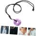 Beaupretty Circular Gemstone Amulet Necklace with Safety Buckle - Portable Violet Pendant for Men & Women - Classic Cotton Thread Neck Chain - Buy Online on GoSupps.com