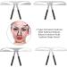 ANKROYU 4 Types Eyebrow Ruler Stainless Steel Eyebrow Measure Balance Extension Ruler Eyebrow Measurement Ruler Eyebrow Shape Stencil for All Face Shapes(D) - Buy Online on GoSupps.com