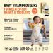 Legendairy Milk Organic Baby Vitamin D3 & K2 Liquid Drops - 400 IU Vegan Infants & Kids Supplement - 90 Drops - Buy Online on GoSupps.com