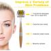 LOPHE Derma Roller 0.5mm Microneedle Derma Roller for Men and Women Professional Microneedling Derma Needling Micro Needle Roller Facial Wrinkles Hair Loss Stretch Marks Hair Regrowth Gold with storage box - Buy Online on GoSupps.com