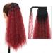 Hair Extensions 22" Long Curly Ponytail Extension Hairband Hair Clip Synthetic Puffy Ponytail Hair Extension Wrapped Bun Women's Wig Hair Pieces For Women (Color : 05 Size : 22inches) 22inches 05