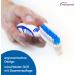 Wellsamed Denture Toothbrush - Blue Denture Brush for Third Teeth (1 Piece) | Best for Oral Care - Buy Online on GoSupps.com