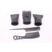 5PCS Black Portable Hair Dryer Nozzle Replacement Set - Salon Styling Tool for 4.0cm-4.8cm Outer Diameter - Blow Dryer Attachments - Buy Online on GoSupps.com