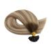 Moresoo Bonding Extensions | Real Remy Hair Hot Fusion U Tip Extensions 60cm - Dark Brown to Brown with Blond Keratin #3/8/22 - 50g - Buy Online on GoSupps.com