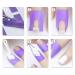 FSYEEL 6 Sheets Nail Polish Protector - Disposable U-Shape Peel Off Sticker Tapes for Glue-Spill Proof Nails - Nail Art Equipment for Manicure and Decoration - Buy Online on GoSupps.com