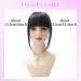 Real Human Hair Bangs Clip in Fringe Extension | Thick Unprocessed 1b# Black Color - Buy Online on GoSupps.com