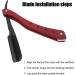 Syh & Aqye Professional Straight Edge Razor - Portable Zinc Alloy Travel Razor for Men (Black) - Manual Razor Without Blade - Buy Online on GoSupps.com