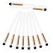 Didiseaon 10pcs Makeup Brush Eye Makeup Tool Makeup Eye Brush Make up Eyeshadow Brush White Wooden Handle 17.50X1.00X1.00CM White