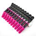 10 Pcs Pink 11CM 4.3Inch Plastic Professional Alligator Clip Hair Partition Positioning Barrettes Fringe Hair Fixing Clamp Ponytail Hair Divider Clasp Hairpin Grips Hairstyle Tool for Home Salon