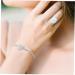 Holibanna 1pc Heart Titanium Steel Bracelet Bracelets for Women Lady Bracelet Bracelets Heart Initial Bracelets Heart Shaped Bracelet Gift Bracelet Miss Rhinestones Rose Gold Jewelry 20x15cm Silver - Buy Online on GoSupps.com