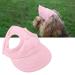 Dog Baseball Cap Cat Baseball Cap Pet Outdoor Cap Sunbonnet Fashionable Sun Cap Adjustable Stripe Summer Travel Hat with Ear Holes (M-Pink) M Pink
