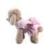 Barrageon dogs Kneid Sweet Princess Rock Clothing puppy cat for little pet medium-sized dog cat Bowknot summer clothing (pink-s) back length: 25 cm pink