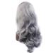 BGHJUE Silver Grey Black Lace Front Wig - 22 Long Wave Synthetic Wig for Women - Buy Online on GoSupps.com