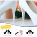 6 Pairs High Heels Protector - Transparent Shoe Stoppers for Women | Wedding & Outdoor Use - 3 Sizes Available - Buy Online on GoSupps.com