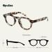 Opulize Rio Reading Glasses with Blue Light Filters - Unisex Flattened Frame Spring Hinges B53-1 +1.00 Magnification - Shiny Light Brown Tortober - Buy Online on GoSupps.com