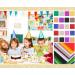 Glitter Foam Cardstock Paper - Self Adhesive Sticky Back - 20 Sheets - A4 Size - DIY Crafts & Scrapbook Decoration - Buy Online on GoSupps.com