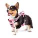 Eyin dog harness for small dogs adjustable breathable reflective padded and breathable breast dishes with handle and front bracket for daily training (camouflage pink s) s (neck: 32-46cm breast: 35-63cm) Tarnrosa
