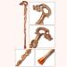 Cane Elderly Crutches Solid Wood Walking Stick Hollow Sculpture Meaning Auspicious Longevity 94cm Long According to Height Truncated by Yourself Interesting - Buy Online on GoSupps.com