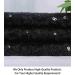 3 Feet Sequin Fabric by The Yard - Xmas Decor Tablecloth Linen - 1 Yard Black - Buy Online on GoSupps.com