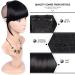 Bangs Hair Clip Fringe Bangs Synthetic Hair Extensions Clip in Bangs 6" Short Straight Hairpiece Thick Natural Front Neat Bangs with Temples for Women Girls Bangs Clip in Hair (Color : 1b Size : 6i 6inches 1b - Buy Online on GoSupps.com