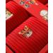 Chinese New Year Red Sports Socks - Comfortable Cotton Socks for Men and Women in Gift Box (Size 34-44) - Buy Online on GoSupps.com