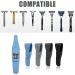 BEKECIDI 4-Part Silicone Razor Case - Waterproof Travel Organizer for Safety Razors | Portable Protection in Blue Gray Black - Buy Online on GoSupps.com