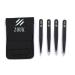 ZOUK Professional Eyebrow Tweezers for Men & Women (Black)
